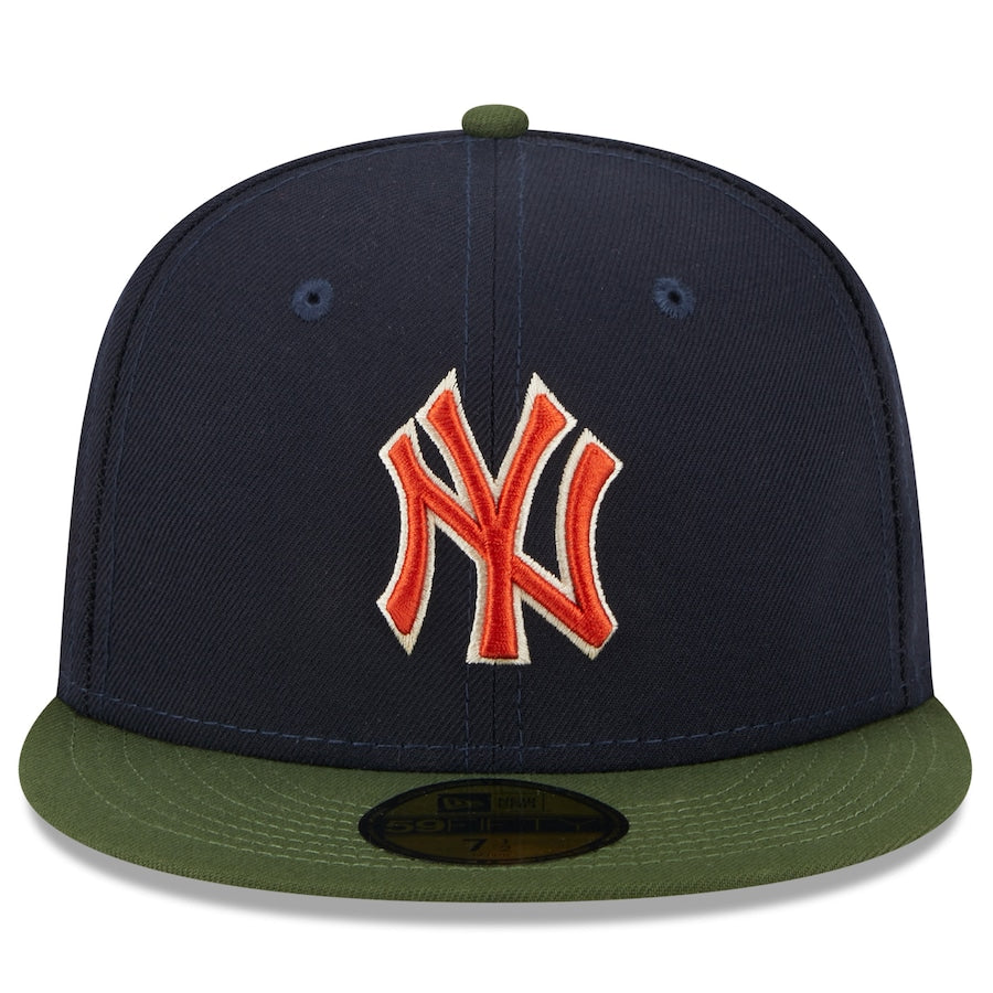 Men's New York Yankees New Era Navy Sprouted 59FIFTY Fitted Hat