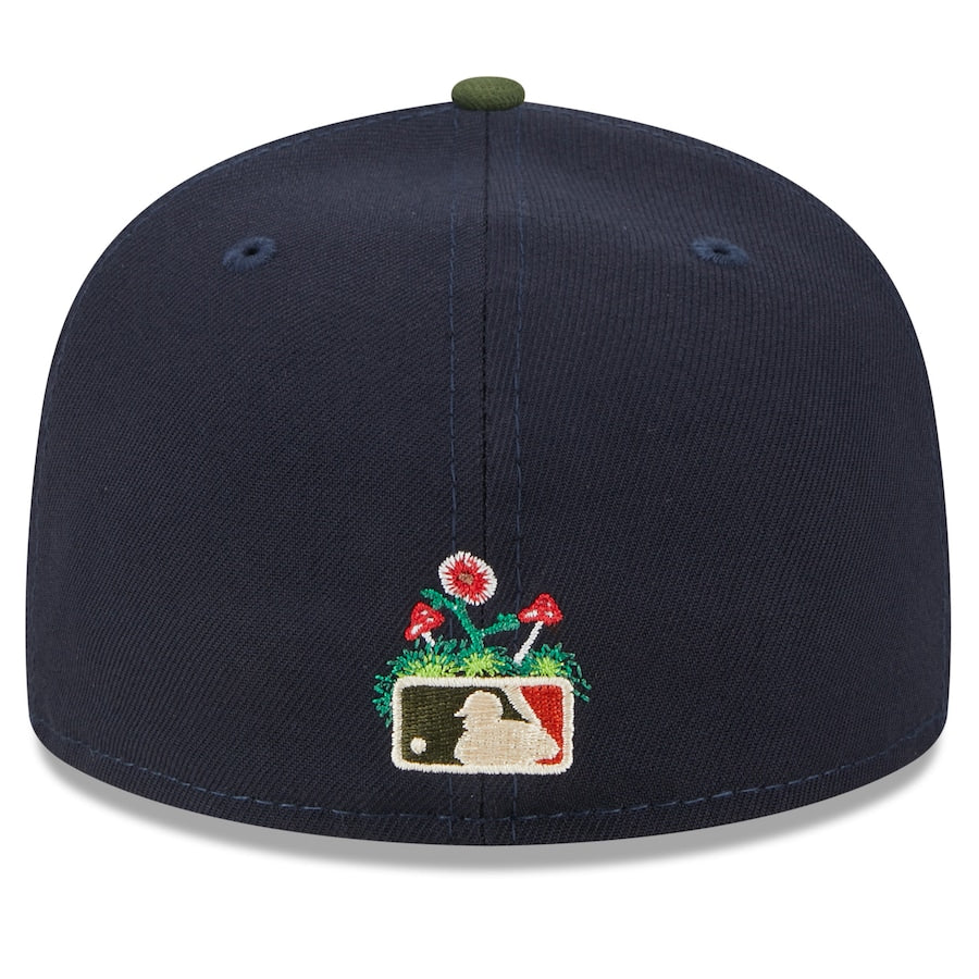 Men's New York Yankees New Era Navy Sprouted 59FIFTY Fitted Hat