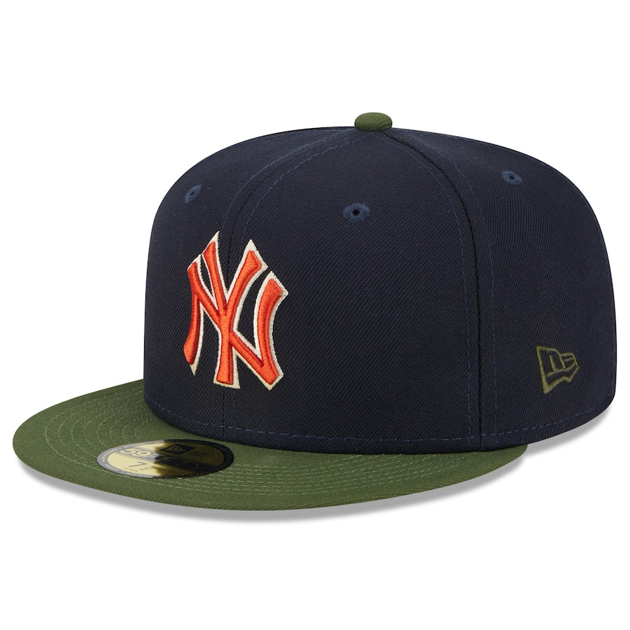 Men's New York Yankees New Era Navy Sprouted 59FIFTY Fitted Hat