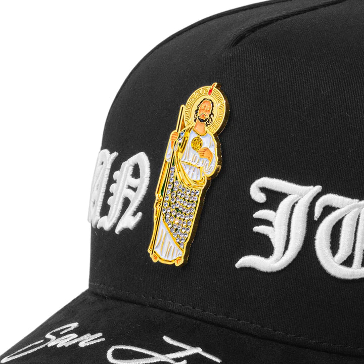 SAN JUDAS 5 PANEL SUEDE SNAPBACK